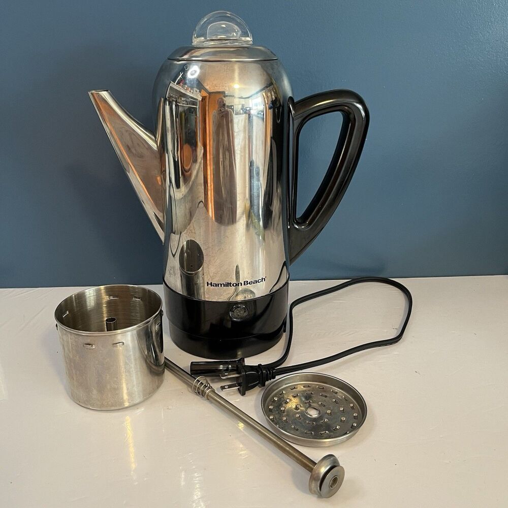 Vintage Hamilton Beach Automatic 12 Cup Coffee Pot Percolator 40622R Tested